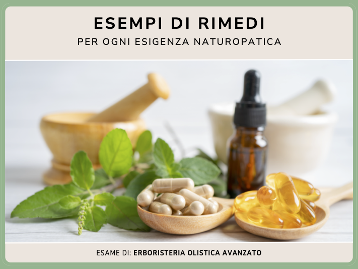 Esempi di rimedi e sperimentazioni fitoterapiche
