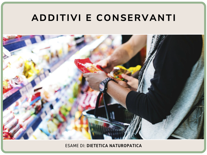 Additivi e conservanti