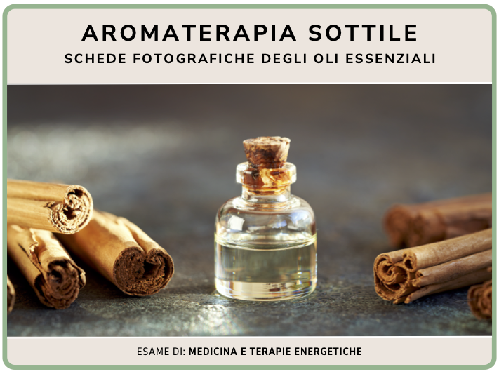 Aromaterapia sottile schede