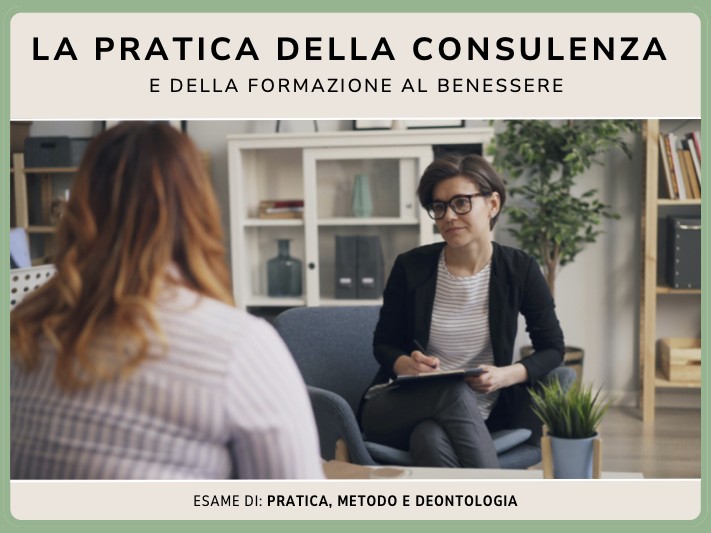 La pratica della consulenza e della formazione al benessere
